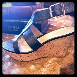 Black Wedges, Size 7